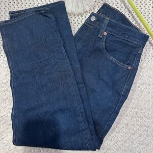 LEVIS 501  MENS Dark Blue Denim Jeans 32/30